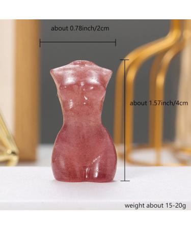 Crystal Female Body Crystals Mini Handmade Natural Crystal Stone Strawberry Quartz Body Statue Carved Crafts Polished Figurine Home Ornament Gift 1PC PEIQIYIN ERBDRGAZ (Color : Dark Green Size : 1P 1PC Dark Green - Buy Online on GoSupps.com