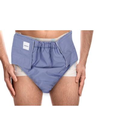 KMINA - Reusable Adult Nappy Protector Waterproof Senior Diaper Cover Washable Cloth Nappy Cover Adjustable Adult Diaper Liners Incontinence Protection Diaper - Made in Europe