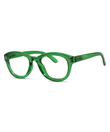 Eyekepper Cat Eye Reading Glasses - Oversized Stylish Reading Glasses for Women - Green +0.50
