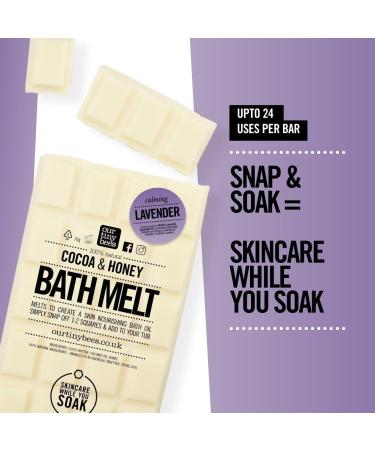 Bath Melt - Lavender Cocoa & Honey Bath Oil for 24 Luxurious Uses by Our Tiny Bees Skincare - Buy Online on GoSupps.com