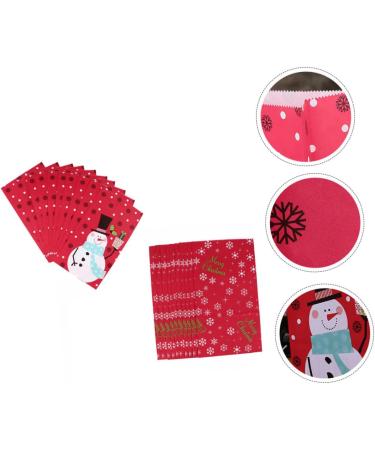 LALAFINA 20pcs Christmas Paper Bag Candy Bags Cute Christmas Goodie Bag Christmas Candy Pouch Kraft Paper - Buy Online on GoSupps.com