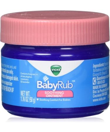 Vicks Babyrub Soothing Ointment 1.76 oz - Pack of 3 | International Shipping Available - Buy Online on GoSupps.com