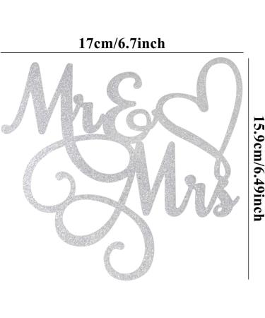 CHEERYMAGIC Glitter Mr and Mrs Cake Topper Wedding Cupcake Toppers Engagement Cake Toppers Decorations for Wedding Engagement Bridal Shower Anniversary Party Cake Decoration Supplies A4JHDGCP - Buy Online on GoSupps.com