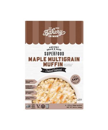 Bakery On Main, Gluten-Free Instant Oatmeal, Vegan & Non GMO - Maple Multigrain Muffin 1.75 Ounce (Pack of 6)