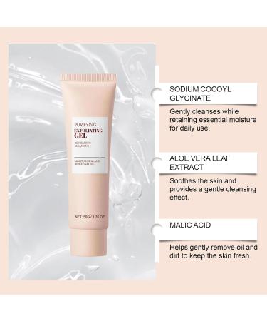Exfoliating Gel for Face and Body Gentle Facial Cleanser Natural Peeling Gel Deep Cleansing Face Exfoliator Moisturizing Scrub for Sensitive Skin Daily Exfoliator for All Skin Types - Buy Online on GoSupps.com