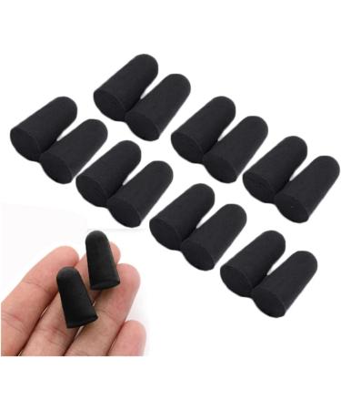 10 Pairs Soft Black Foam Ear Plugs - Travel Sleep Noise Reduction - Tapered Design for Ultimate Comfort - Buy Online on GoSupps.com