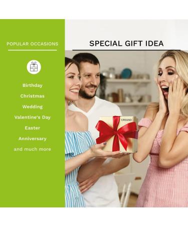 Creano Tea Flowers Gift Set in Wooden Box - 12 Blooming Teas in 4 Varieties, Perfect White Tea Gift for Tea Lovers - Buy Online on GoSupps.com