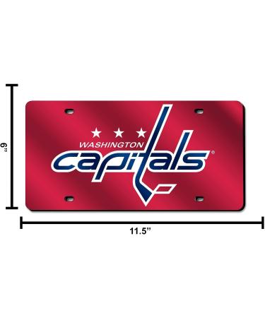 Rico Industries NHL Anaheim Ducks Laser Inlaid Metal License Plate Tag - Washington Capitals Red - Buy Online on GoSupps.com