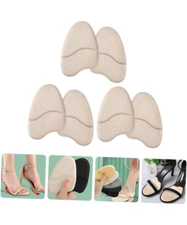 NOLITOY Metatarsal Foot Pads - 3 Pairs Non-Slip Forefoot Shoe Inserts for High Heels | Comfortable Flannel Sole Pads - Buy Online on GoSupps.com