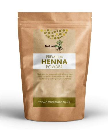 Natures Root 100% Natural Henna Powder (Lawsonia Inermis) 125g Naturally Grown Hair Dye Perfect for Body Art 125 g (Pack of 1)