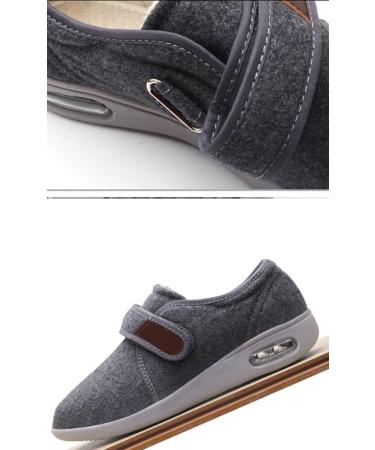 Mens Extra Wide Fit Diabetic Shoes for Swollen Feet | Adjustable Orthopedic Slippers for Plantar Fasciitis Relief - Ideal for Elderly - Buy Online on GoSupps.com