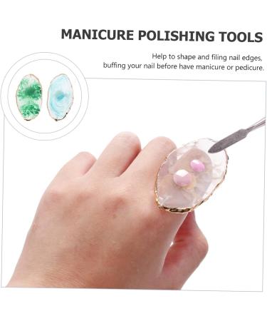 STOBAZA Lot de 2 Palettes Annulaires pour Nail Art Taille Unique Palettes de Manucure en Plastique M lange Vernis Ongles Usage Professionnel et Personnel Couleurs Bleu et Vert  - Buy Online on GoSupps.com