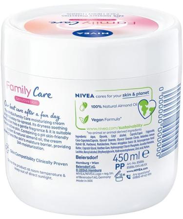 NIVEA Family Care Light Moisturising Cream for Body Face and Hands 450 ml - Buy Online on GoSupps.com