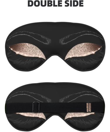 Eyelash Pattern Soft Sleep Eye Mask | Breathable Eye Patch for Women | Perfect for Travel & Relaxation - Buy Online on GoSupps.com