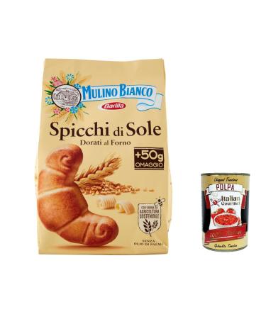 Italian Gourmet E.R. Mulino Bianco Spicchi Di Sole Lot de 6 biscuits dor s 400 g + pulp 400 g
