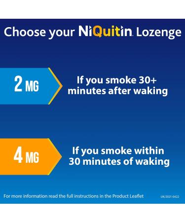 NiQuitin Mint 2mg Lozenges - 132 Lozenges for Effective Smoking Craving Relief - Long-Lasting Aid to Reduce and Quit Smoking - Buy Online on GoSupps.com