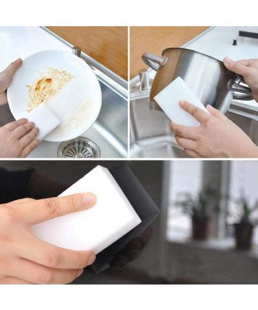 4pcs White Sponge High Density Dish Washing Melamine Cleaning Dishes Eraser Sponge Melamine Pad Clean Household carp Eraser Scrubber Household Keeps Eraser Cleaner Large Freshwater weedless sp White 10pcs - Buy Online on GoSupps.com