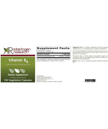 High Potency Vitamin B6 (Pyridoxine HCL) - 250mg | Supports Energy, Metabolism & Nervous System | 150 Veg Caps - Buy Online on GoSupps.com