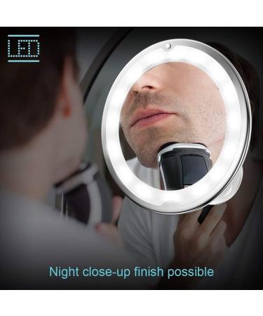 QUR 10X Magnifying Mirror with Light Makeup Mirror with Lights Dimmable LED Makeup Mirror for Bathroom Bedroom Hotel Easy to Use - Buy Online on GoSupps.com