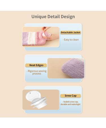 OliviaLiving Hot Water Bottle with Soft Premium Cover 1.5L Hot Water Bag for Menstrual Cramps Neck and Shoulder Pain Relief Hot and Cold Therapies Hand Feet Warmer Orange - Buy Online on GoSupps.com