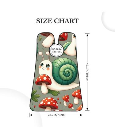 Augenstern Men's Shaving Apron - Snails & Mushrooms Pattern | Beard Bib for Easy Clean-Up - Buy Online on GoSupps.com