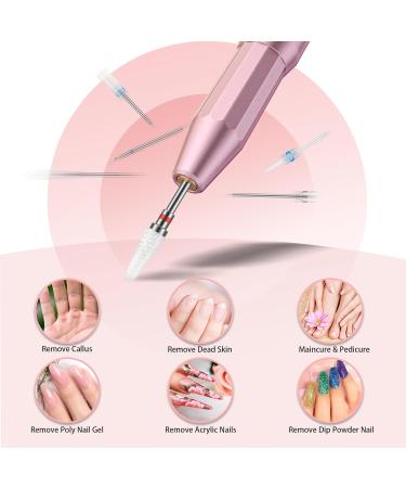 7-Part Ceramic Nail Drill Set for Acrylic Nails | Professional 3/32 Diamond Drill for Gel Cuticles Manicure & Pedicure - Gold - Buy Online on GoSupps.com