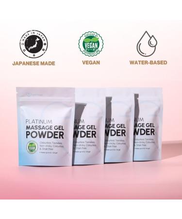 Gel Nuru japonais en poudre 50g Platinum Edition | Refermable | Jusqu 5L de gel | Glissant neutre ne tache pas | Sans paraben ni glyc rine | Fabriqu au Japon Platinum - 50g - Buy Online on GoSupps.com