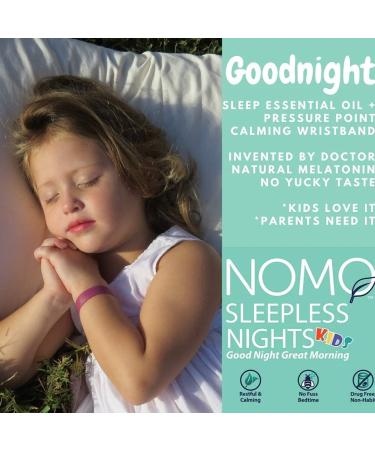 NOMO Natural Sleep Remedy Bands with Lavender Acupressure & Drug-Free Relief for Night Terrors & Insomnia | Petite to Small | Dark Blue | Pack of 2 - Buy Online on GoSupps.com