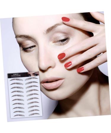 HAPINARY 4pcs Eyebrow Stickers Decal Stickers Stick on False Eyebrows Cosmetics 6d Transfer Stickers Make up - Buy Online on GoSupps.com