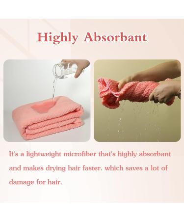 Large Microfiber Hair Towel for Women - Ultra-Soft & Highly Absorbent Hair Wrap for Fast Drying - Ideal for Curly, Long & Thick Hair - Elastic Strap Included - Buy Online on GoSupps.com