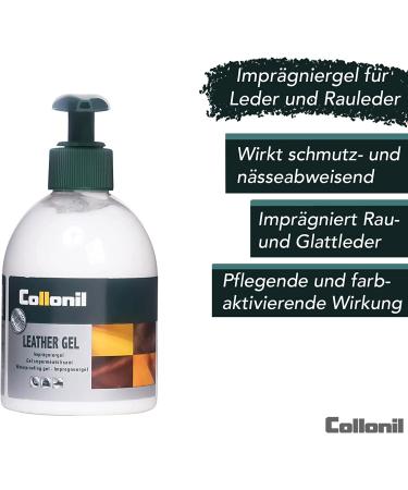 Collonil Leather Gel 7.78 Fl Oz - Leather Care for Smooth and Suede Leather - Dirt & Water-Repellent Conditioner for Furniture, Shoes, Bags & More - Buy Online on GoSupps.com