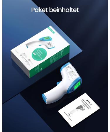 Buy Digital Fever Thermometer for Babies Adults & Children | Contactless Ear Thermometer with Precise LCD Display - Switch Between C & F - Buy Online on GoSupps.com