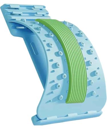 Aizuoni Back Extensor Lumbar Extensor Ergonomic Corrector Nonslip 3 Levels Adjustable for Muscle Relaxation Lumbar Region Exercise Blue - Buy Online on GoSupps.com