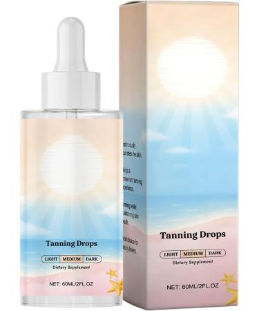 Gouttes Autobronzantes | Soin Visage & Corps Sans Soleil 60ml Solution claircissante & Nourrissante pour Bras Jambes Dos - Hommes Femmes - Id al Plage & Voyage - Buy Online on GoSupps.com