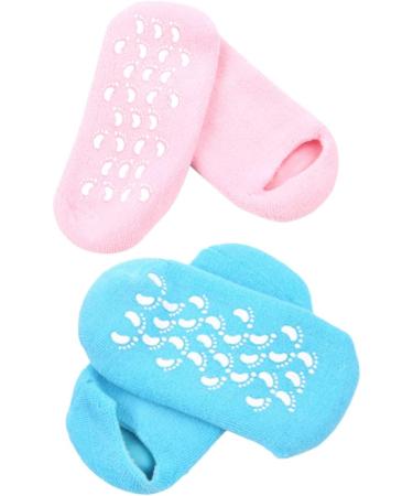 Healeved 2 Pairs Spa Socks Pedicure Socks Cotton Socks Sooth Socks Soothing Socks Cotton Toe Socks Gel Socks Moisturizing Socks Moisture Socks Moisturising Socks Silicone Foot Protector medium - Buy Online on GoSupps.com