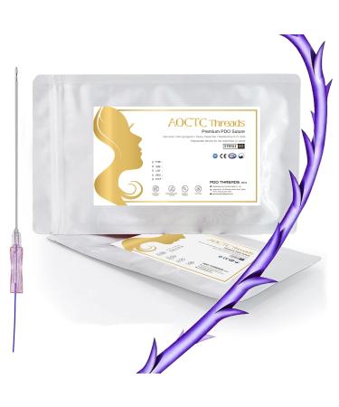 MITHCO Pdo-Cog 18G100mm Facial Firming Thread Cog 360R Bidirection Cog Anti-Aging Face Lift 20 Pack