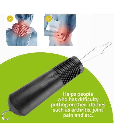 BodyHealt Button Hook and Zipper Pull Helper for Arthritis & Parkinson's Aids - Disability Dressing Tool for Easy Dressing - Pull Assist Buttonhook Combo - Buy Online on GoSupps.com