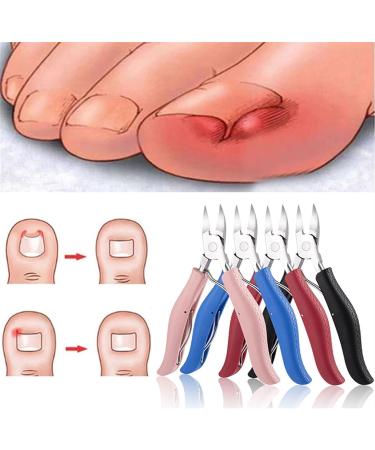 Nail Clipper for Thick Nails Stainless Steel Nail Cuticle Scissors Foot Care Toe Thick Finger Clippers Toenails Nippers Dead Skin Remover New Pedicure Tools (Color : Wine red) - Buy Online on GoSupps.com