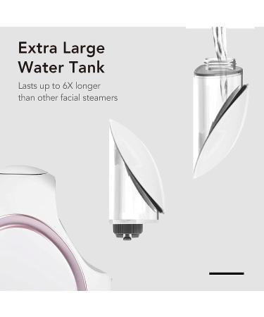 Fancii Nano Ionic Facial Steamer Hot & Cool with Aromatherapy - 30 Min Steam Time, 6 Spa Settings - Professional Home Face Sauna for Moisturizing & Pore Cleansing - Buy Online on GoSupps.com