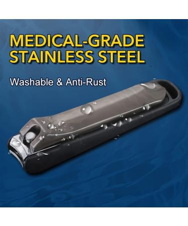 Nail Clipper for Thick Nails 1Pcs Nail Clippers Manicure Tool Anti Splash Fingernail Toenail Nippers Pedicure Cutter Cuticle Scissors Trimmer (Color : Gold) - Buy Online on GoSupps.com