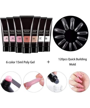 Kangmeile Nail Gel Set Nails Polygel Nail Kit with 3 Colour Extension Glue Polygel Set Nail Extension Gel Set Starter Set Gel Polish Starter Kit Nail Design Polygel Set with UV Lamp(B) - Buy Online on GoSupps.com