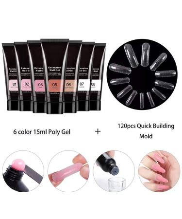 VOUNEDA Nail Extension Gel Set - Fast Construction UV Gel for Quick Strong Nail Extensions | Ideal for Women & Girls - Buy Online on GoSupps.com