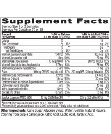 OLLY Kids Probiotic Gummy Multivitamin - 70 Gummies for Gut Health & Immunity - Buy Online on GoSupps.com