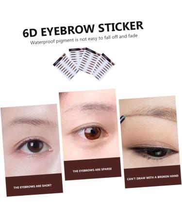 Didiseaon 4pcs Eyebrow Stickers Imitation Eyebrow False Eyebrows Cosmetics Semi-permanent 6d Transfer Paper - Buy Online on GoSupps.com