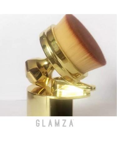 Glamza Gold Plated Round O Circle Powder Foundation Brush - Buy Online on GoSupps.com
