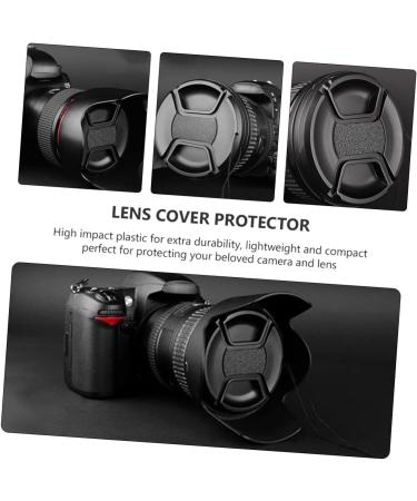 Milisten 4 Pcs Camera Lens Cover Centre Pinch Lens Cover Lens Cap Camera Lenses Camera Lens Lid Shots Lens Protector Lens Hood Cap Camera Body Cap Camra Back Cover Plastic SLR Camera Black 5.5X5.5CM - Buy Online on GoSupps.com