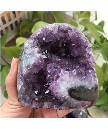 Natural Crystal Rough Natural Amethyst Geode Quartz Cluster Crystal Specimen (Size : 500-600g) - Buy Online on GoSupps.com