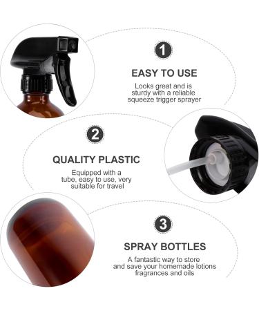 Buy Lurrose 250ml Empty Brown Glass Spray Bottles - Refillable Container for Beauty Hair Essential Oils Water & Cleaning - International Shipping Available - Buy Online on GoSupps.com