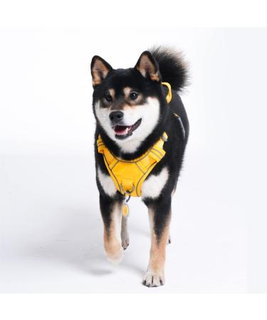 Shop Pawaii Dog Harness for Small Dogs - Anti-Pull Reflective Harness with Handle | Comfortable & Durable (S Gelb Chest: 43-55cm) - Perfect for International Shipping - Buy Online on GoSupps.com