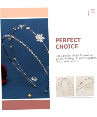 minkissy Double Laminated Headband Hair Accessories Womens Hair Clips Hair Barrettes for Women Hair Ties for Women Metal Hair Clips for Women Trendy Decor Miss Rhinestones Hairpin Grace - Buy Online on GoSupps.com